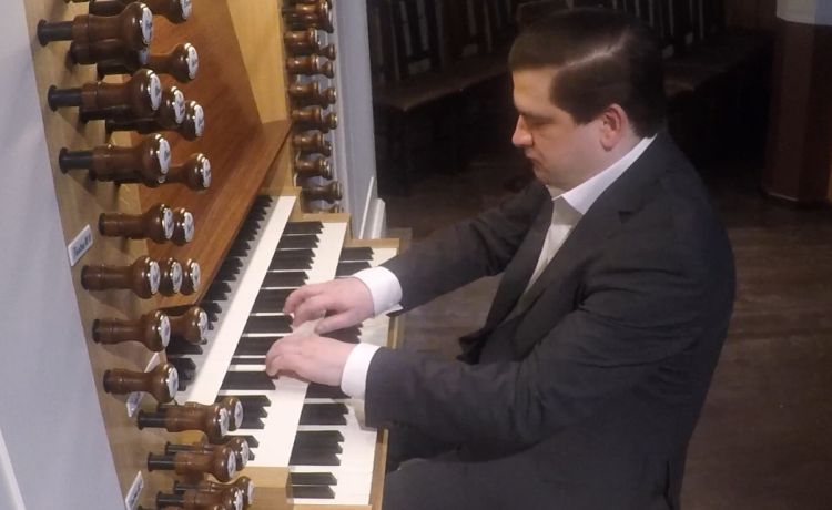 Gottfried Thore Drywa an der Wolf Orgel der Lutherkirche zu Plauen Gottfried Thore Drywa